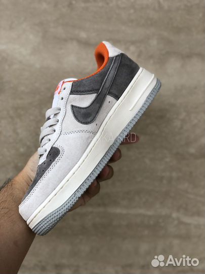 Кроссовки Nike Air Force 1 Grey Orange