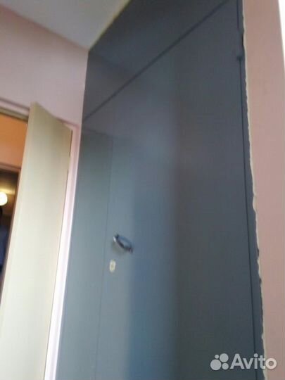 Перегородка металлическая с дверью