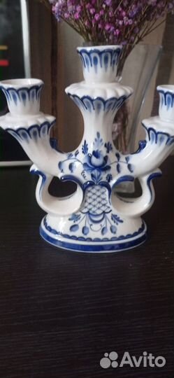 Гжель. Фарфоровая посуда. СССР