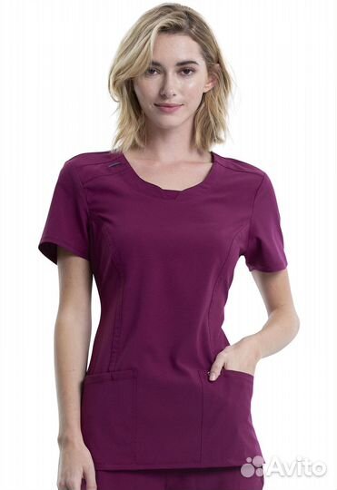 Медицинский костюм синий/бордовый Cherokee