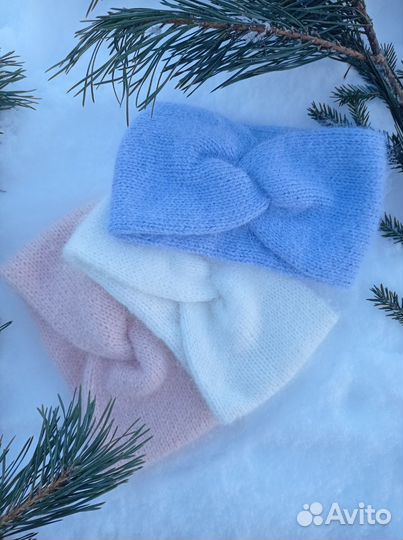 Повязка на голову. Пух норки