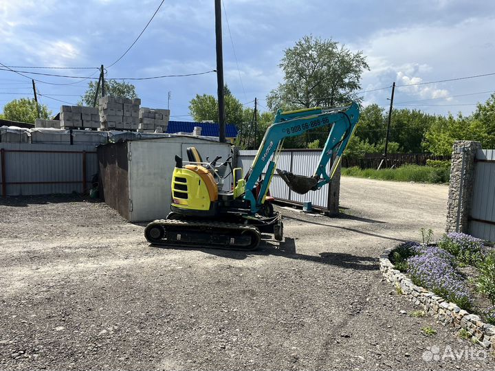 Услуги мини-экскаватора