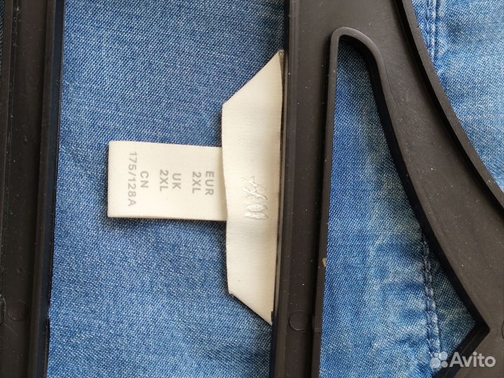 Джинсовое(деним) платье-рубашка H&M
