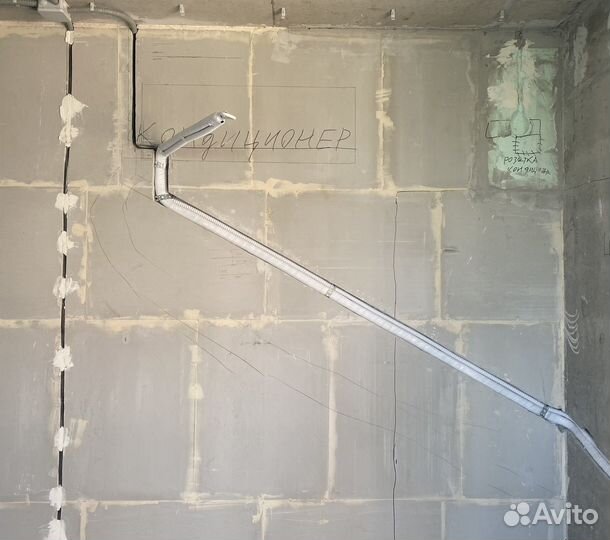 Установка кондиционеров, установка второго этапа