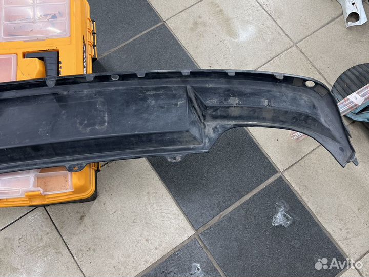 Диффузор на задний бампер Skoda Octavia A7