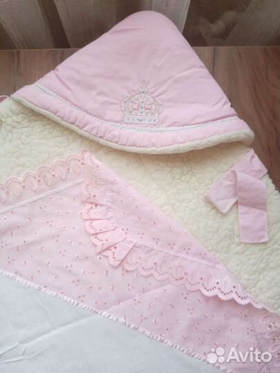 Конверт на выписку для девочки зима