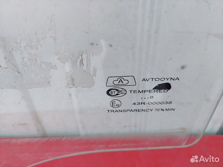 Стекло заднее левое Daewoo Matiz