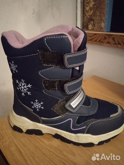 Ботинки зимние детские 23 б/у