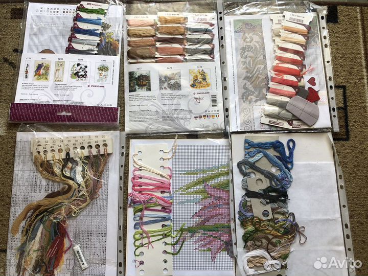 Остатки набора для вышивания