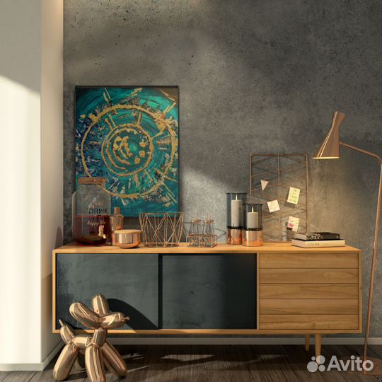 Интерьерная картина большая абстракция