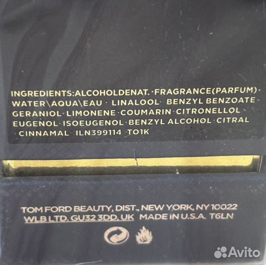 Tom ford tobacco vanille