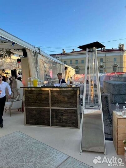 Барная стойка и стеллаж из нерж. стали (Аренда)