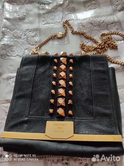 Сумка клатч натуральная кожа