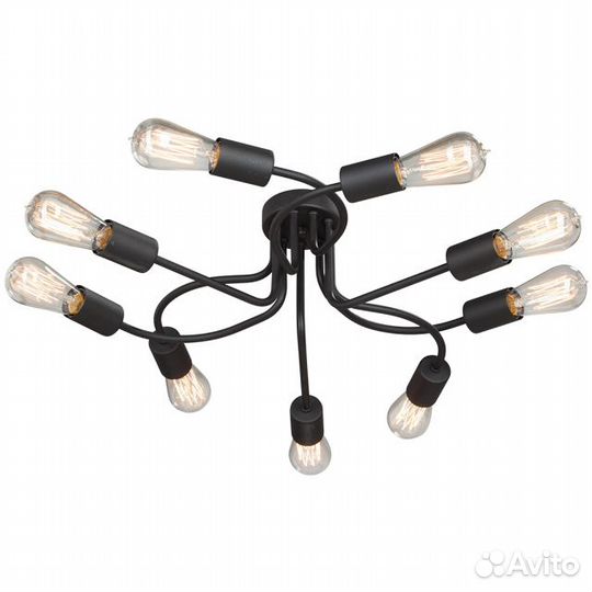 Люстра потолочная vitaluce Matthew 9х60Вт Е27 мета