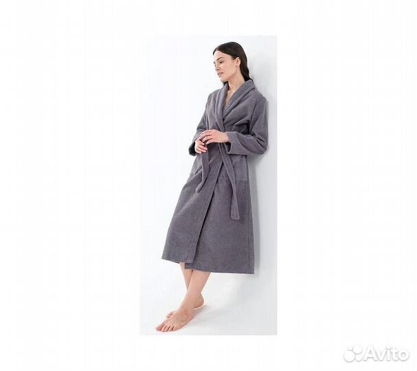 Халат махровый GoodNight 42-44 (S) серый