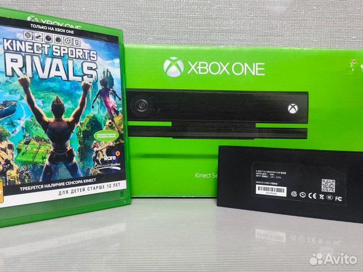 Xbox kinect 2.0 + адаптер + игра