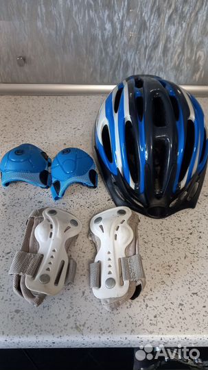 Велошлемнабор для защиты головы, коленей, локтей