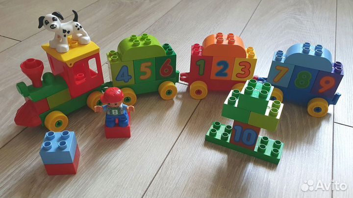 Lego duplo поезд играй и считай 10847, 10558