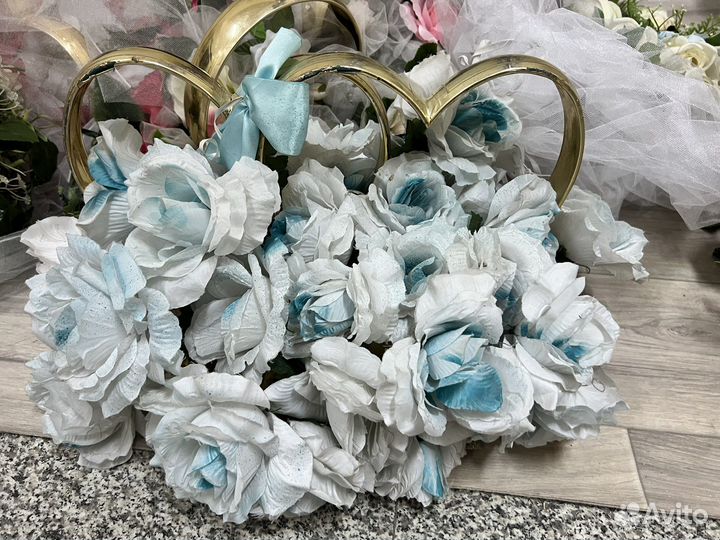 Украшения на свадьбу для автомобиля