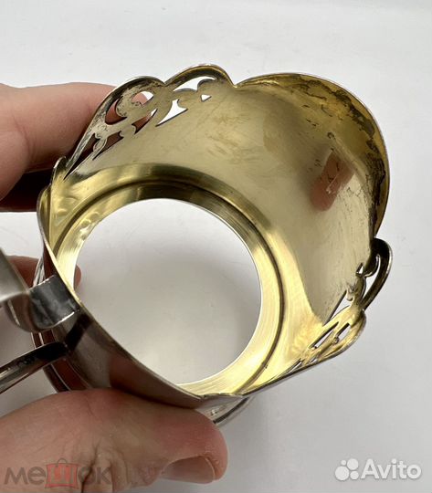 Подстаканник серебро 875 пр, тф7, 112 грамм