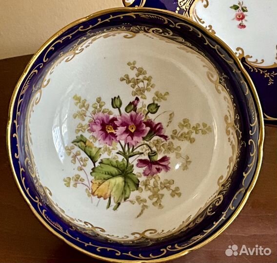 Набор из трёх предметов с нюансами. Coalport