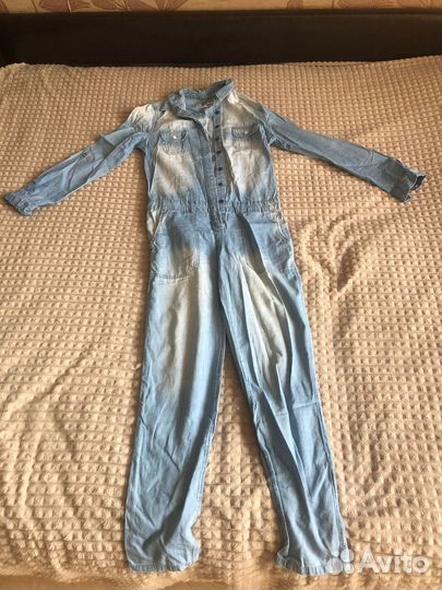Комбинезон женский джинсовый летний