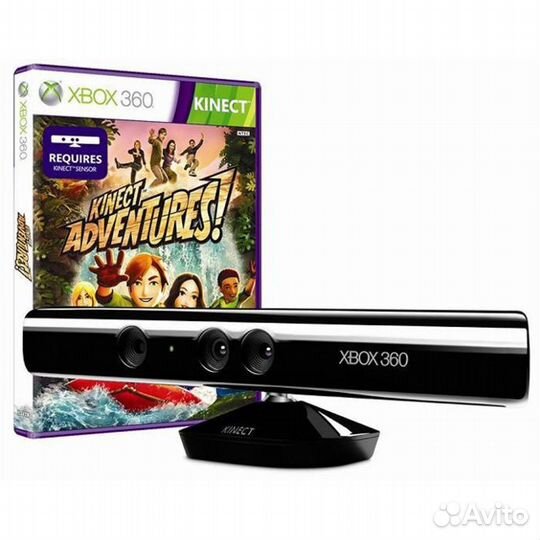 Сенсор Kinect для X-Box 360 + игра Adventures