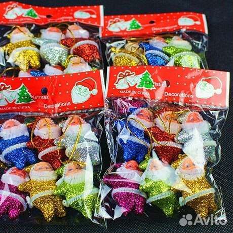 Новогодние ёлочные игрушки «Дед Мороз»