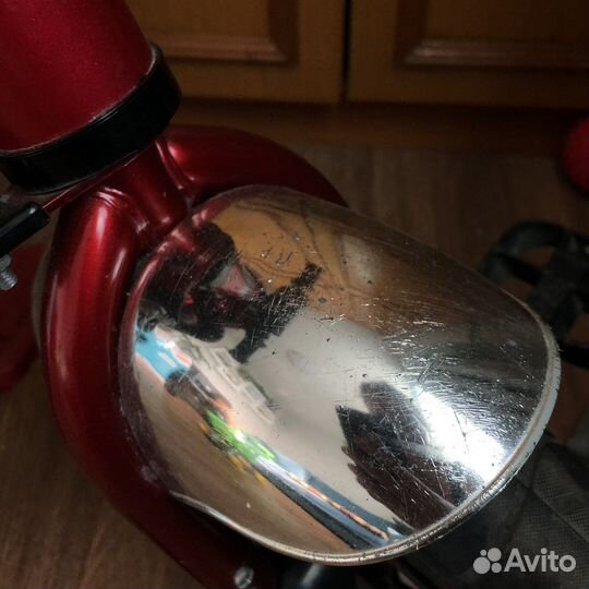 Детский трехколесный велосипед с ручкой