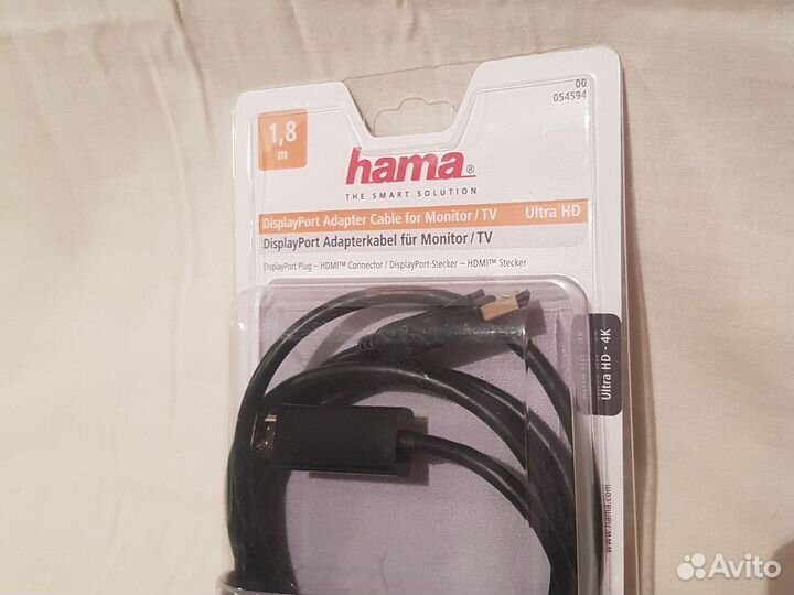 Кабель для монитора DP - hdmi 1.8 m