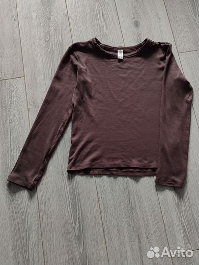 Лонгслив син