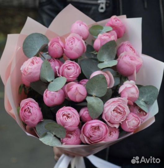 Букет из пионовидных роз.Доставка Калининград