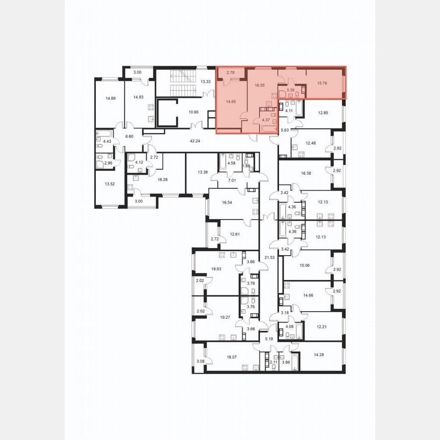 2-к. квартира, 56,1 м², 2/9 эт.