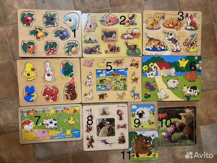 Огромный мешок пазлов для малышей