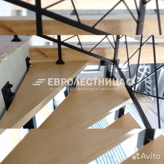 Лестница на металлокаркасе