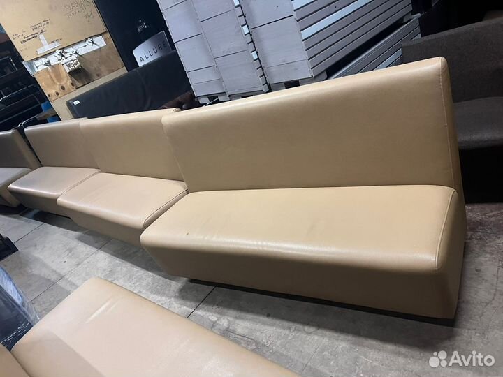 Диван прямой из экокожи