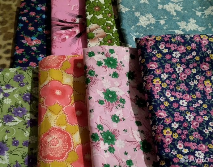 Отрез ткани ситец СССР