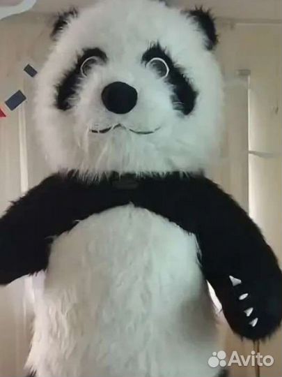 Большой белый мишка,панда.Поздравление