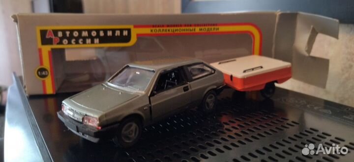 Модели СССР 1 43 ваз-2108 с прицепом Скиф Агат