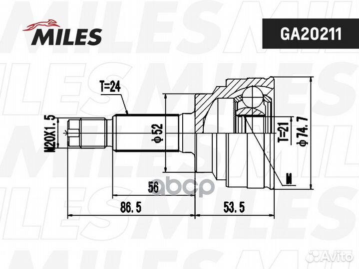 ШРУС наружный mazda 323 1.3/1.4 85-89 (SKF vkja