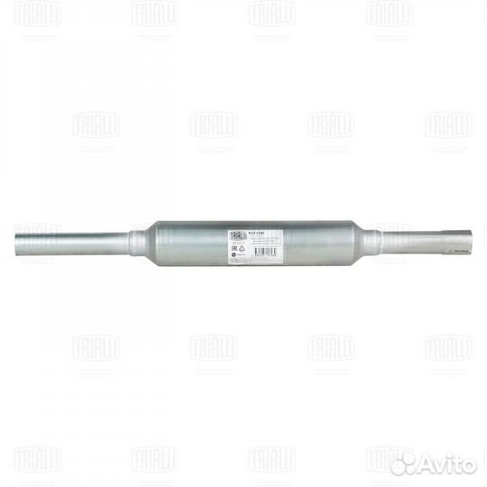 Труба соед VW Golf 83- с пламегасителем алюм сталь