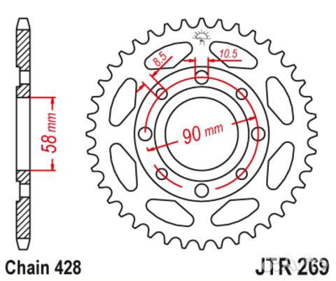 Звезда ведомая JTR269 51