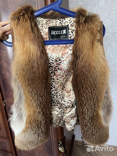 Жилет натуральный мех
