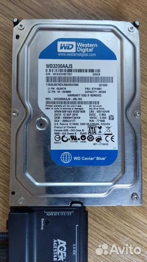 HDD WD 3.5 SATA 320 (есть ошибки)