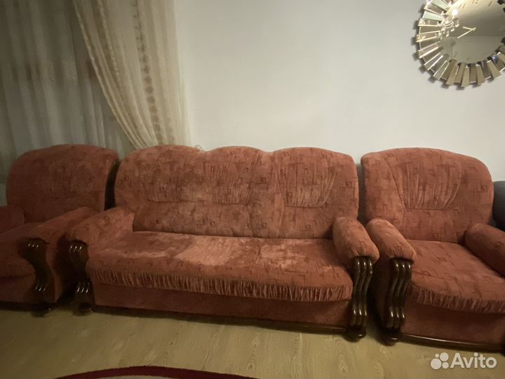 Диван с креслами бу