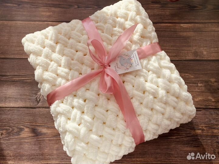 Конверт на выписку из роддома крестины плед