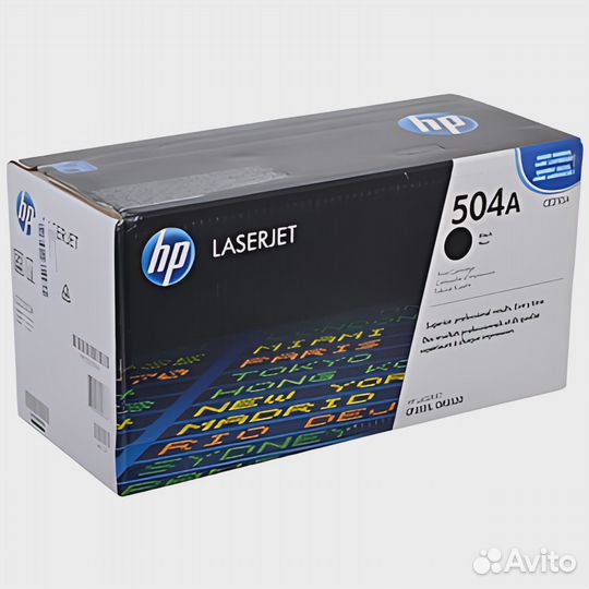 Картридж HP CE250A 504A Black черный оригинальный
