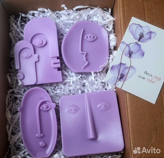 Набор свечей с ароматом фиалки и лаванды