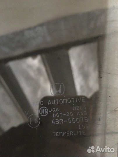 Стекло двери заднее правое Honda Vezel RU4 LEB