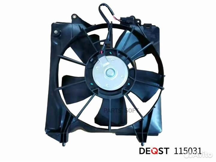 Deqst 115031 Электорвентилятор honda civic vii (fk